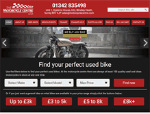 Tablet Screenshot of motorcyclecentre.com